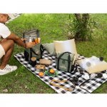 ROMA M. Borsa termica imbottita in poliestere riciclato 600D ripstop 11 L