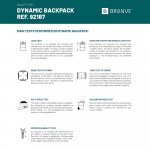 DYNAMIC BACKPACK II. 2i en rygs&aelig;k , rygs&aelig;k og k&oslash;letaske