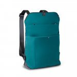 ROVER BACKPACK II. Ruksak od tkanine i PU - Petrol plava