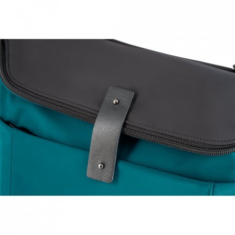 ROVER BACKPACK II. Ruksak od tkanine i PU - Petrol plava