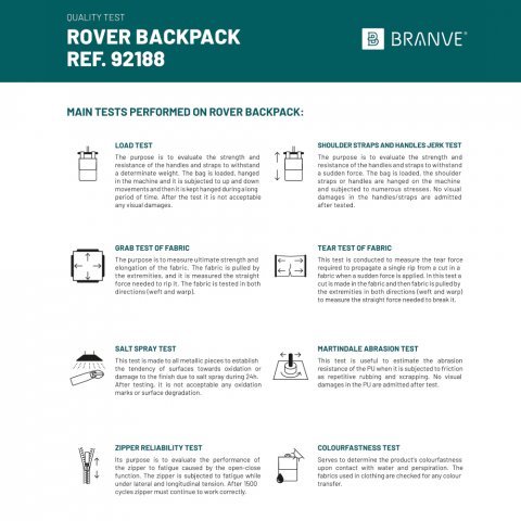 ROVER BACKPACK II. Ruksak od tkanine i PU