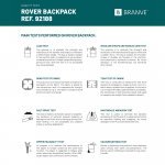 ROVER BACKPACK II. Ruksak od tkanine i PU