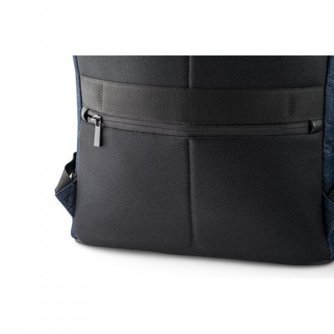 DIVERGENT BACKPACK I. Раница за лаптоп до 15,6'' от деним и полиуретан - тъмносин