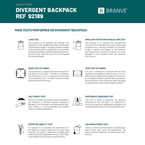 DIVERGENT BACKPACK I. Раница за лаптоп до 15,6'' от деним и полиуретан