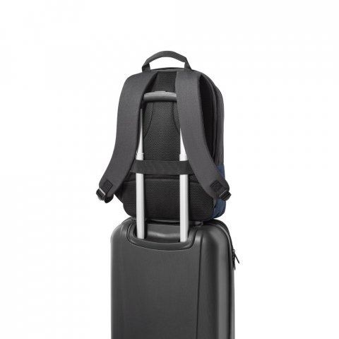 GENOA BPACK. Anti-theft backpack in 600D high-density recycled polyester - Син