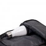 DELFOS. Rucksack mit einem Schultergurt aus 300D recyceltem Polyester und 600D recyceltem Polyester, mit 210D-Futter aus recyceltem Polyester - Schwarz