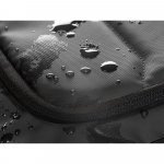 TOULON. Ruksak za prijenosno računalo izrađen od 600D recikliranog poliestera-a visoke gustoće s vodootpornom zavr&scaron;nom obradom 16" - Crna