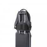 RE-BOSTON. Vodoodoln&yacute; batoh na notebook z recyklovan&eacute;ho nylonu 2Tone s priehradkou 210D - Tmavo&scaron;ed&aacute;