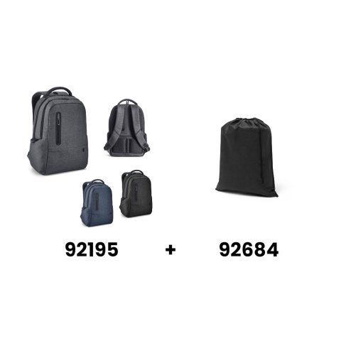 RE-BOSTON. Vodoodoln&yacute; batoh na notebook z recyklovan&eacute;ho nylonu 2Tone s priehradkou 210D