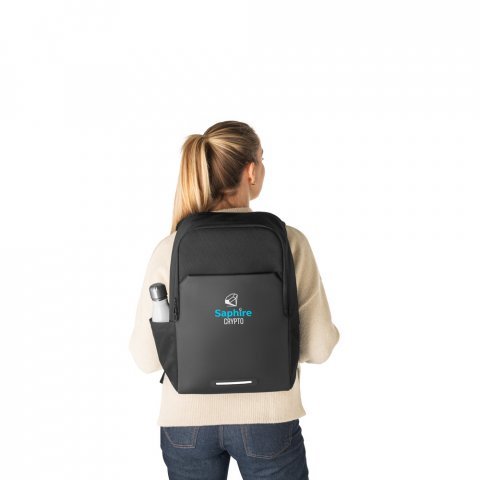 BELFAST. Mochila 2 en 1 con bolsa t&eacute;rmica que se pueden usar juntas o por separado - Negro