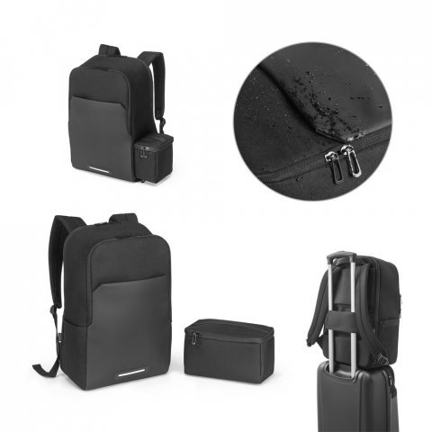 BELFAST. Mochila 2 en 1 con bolsa t&eacute;rmica que se pueden usar juntas o por separado