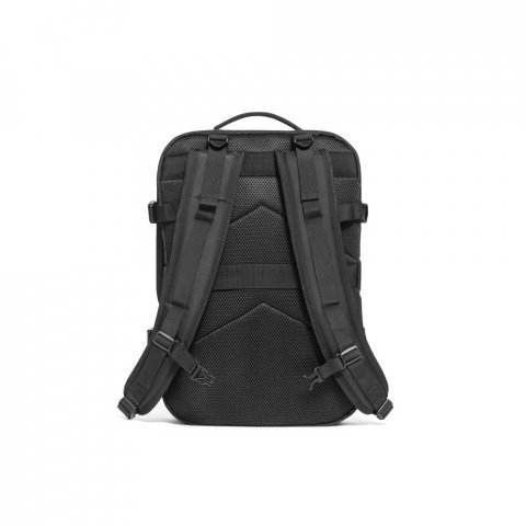 DALLAS. High-density recycled 600D polyester travel backpack for 17.3" laptop - черно