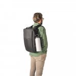 DALLAS. High-density recycled 600D polyester travel backpack for 17.3" laptop - черно