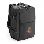 DALLAS. High-density recycled 600D polyester travel backpack for 17.3" laptop - черно
