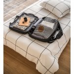 DALLAS. High-density recycled 600D polyester travel backpack for 17.3" laptop