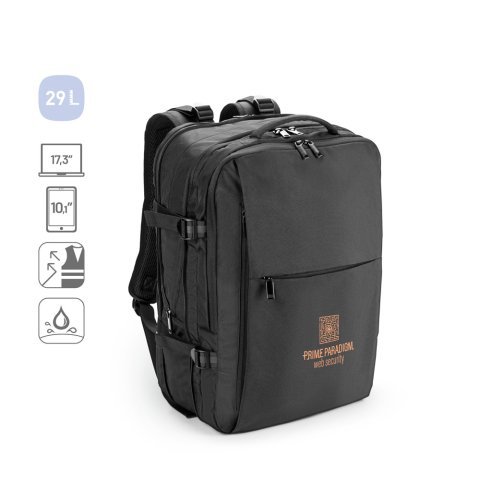 DALLAS. Putni ranac za laptop od 17,3" od recikliranog 600D poliestera visoke gustine