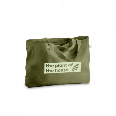 CAMDEN. Puuvillaa (50 %), kierr&auml;tetty&auml; puuvillaa (30 %) ja polyesteri&auml; (20 % rPET) sis&auml;lt&auml;v&auml; kassi (280 g/m&sup2;) - Tummanvihre&auml;