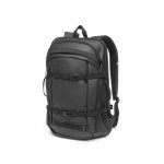 KAMPALA. Laptop h&aacute;tizs&aacute;k 900D, nagy sűrűs&eacute;gű &uacute;jrahasznos&iacute;tott poli&eacute;szterből, v&iacute;z&aacute;ll&oacute; bevonattal &eacute;s 210D &uacute;jrahasznos&iacute;tott poli&eacute;szter b&eacute;l&eacute;ssel 17.3" - Fekete