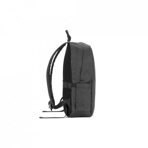 GIJON. Раница за лаптоп от рециклиран полиестер с висока плътност 600D и подплата от рециклиран полиестер 210D - Тъмно сив
