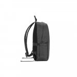 GIJON. Раница за лаптоп от рециклиран полиестер с висока плътност 600D и подплата от рециклиран полиестер 210D - Тъмно сив