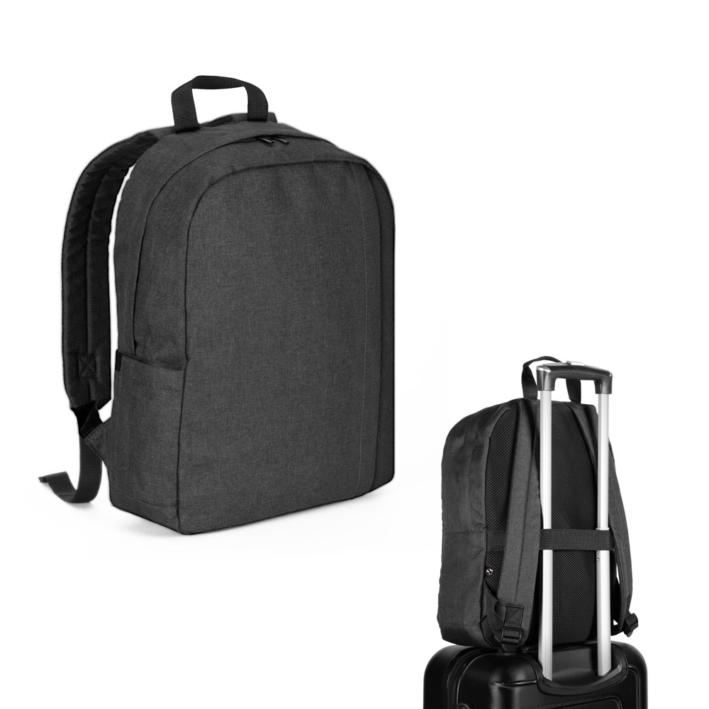Mochila para computador portátil em poliéster reciclado 600D de alta densidade e forro em poliéster reciclado 210D — Personalizado