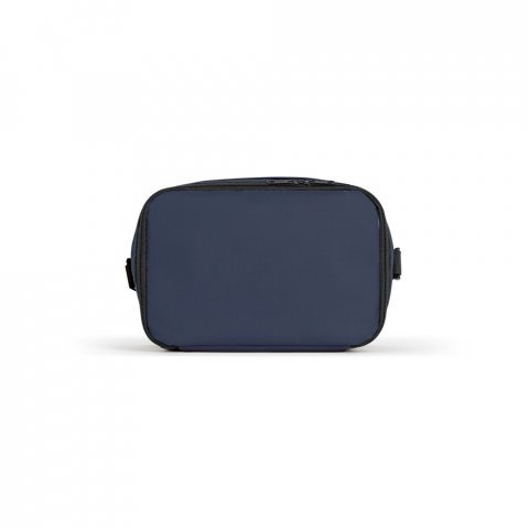 CANCUN. Thermal bag in 600D recycled polyester with adjustable webbing strap 7 L - Blue