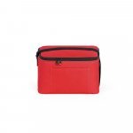 CANCUN. Thermal bag in 600D recycled polyester with adjustable webbing strap 7 L - Red