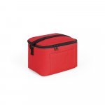 CANCUN. Thermal bag in 600D recycled polyester with adjustable webbing strap 7 L - Red