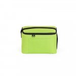 CANCUN. Thermal bag in 600D recycled polyester with adjustable webbing strap 7 L - Light green