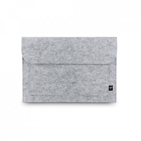 FELPY SLEEVE. Geantă pentru laptop din p&acirc;slă reciclată (100% rPET) - Gri deschis