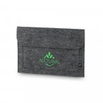 FELPY SLEEVE. Geantă pentru laptop din p&acirc;slă reciclată (100% rPET) - Gri inchis