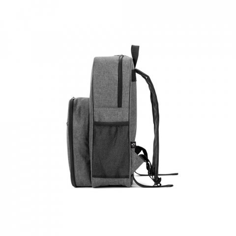 WHITSUNDAY. 600D High Density Recycled Polyester Picnic Cooler Backpack - Dark grey