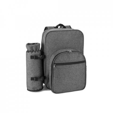 WHITSUNDAY. 600D High Density Recycled Polyester Picnic Cooler Backpack - Dark grey
