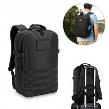 EDINBURGH BPACK. Ruksak u vojnom stilu od 600D, recikliranog poliestera visoke gustoće i podstava od 210D recikliranog poliestera 17,3&rsquo;