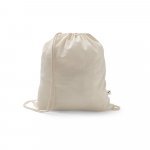 SALAMANCA. Bolsa tipo mochila de algod&oacute;n reciclado (70%) y poli&eacute;ster (30% rPET) (150 g/m&sup2;)