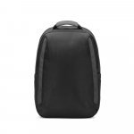 YANGON BPACK. Diebstahlsicherer Rucksack aus Twill mit wasserabweisender Beschichtung und recyceltem 600D-Polyester f&uuml;r Laptops 17.3" - Schwarz