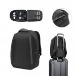 YANGON BPACK. Diebstahlsicherer Rucksack aus Twill mit wasserabweisender Beschichtung und recyceltem 600D-Polyester f&uuml;r Laptops 17.3"