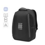 YANGON BPACK. Batoh proti kr&aacute;deži, v keprovej tkanine s vodoodpudiv&yacute;m povlakom a hustou 600D recyklovanou polyesterovou tkaninou, pre laptop 17.3"