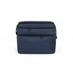 CANCUN LARGE. Thermal bag in 600D, recycled polyester, with adjustable webbing strap 14 L - Blue