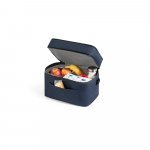 CANCUN LARGE. Thermal bag in 600D, recycled polyester, with adjustable webbing strap 14 L - Blue