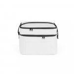 CANCUN LARGE. Thermal bag in 600D, recycled polyester, with adjustable webbing strap 14 L - White