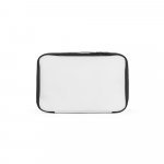 CANCUN LARGE. Thermal bag in 600D, recycled polyester, with adjustable webbing strap 14 L - White