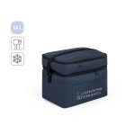 CANCUN LARGE. Bolsa t&eacute;rmica de poli&eacute;ster reciclado 600D, con correa de cincha ajustable 14 L