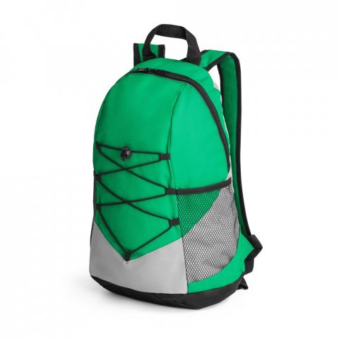 TURIM II. 600D &aring;tervunnen polyester ryggs&auml;ck - Gr&ouml;n