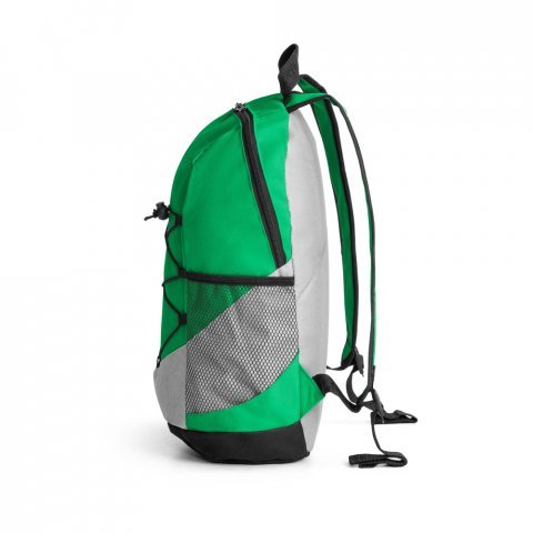 TURIM II. 600D &aring;tervunnen polyester ryggs&auml;ck - Gr&ouml;n