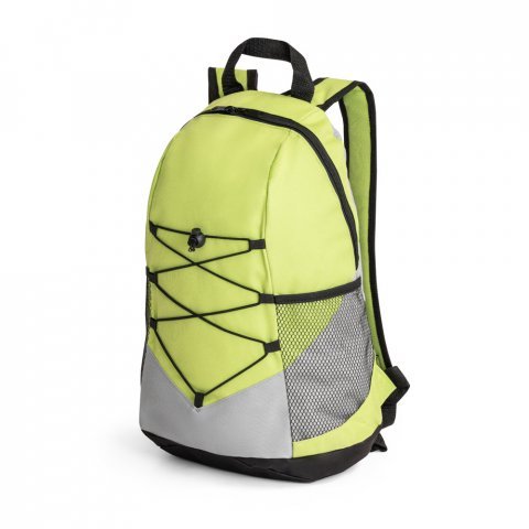 TURIM II. 600D &aring;tervunnen polyester ryggs&auml;ck - Ljusgr&ouml;n