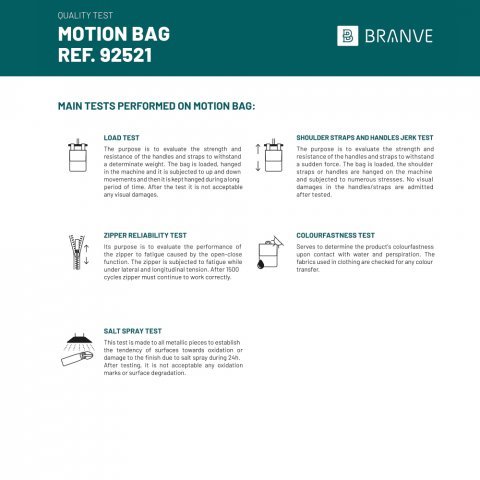 Motion Bag. resep&aring;se i katjonisk h&ouml;gdensitets 600D twillpolyester och PU