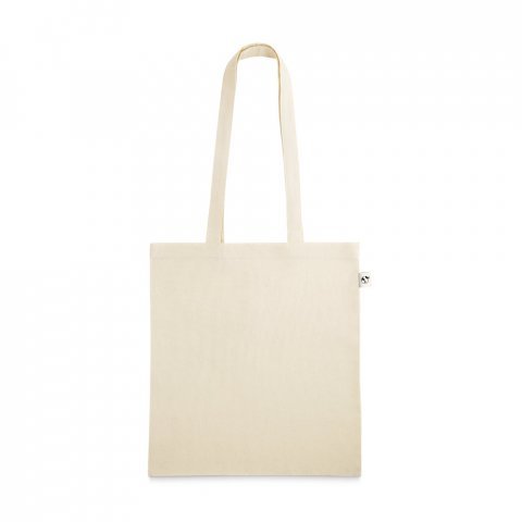 LEON. 100% organic cotton bag (140 g/m&sup2;) - Light natural