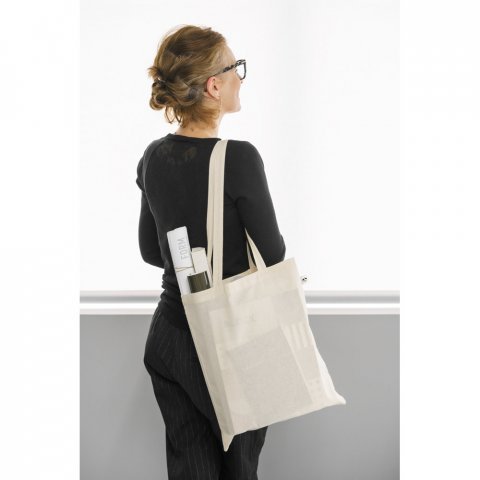 LEON. 100% organic cotton bag (140 g/m&sup2;)