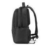 BOSTON SOLID. Zaino per laptop (17") in nylon 150D con 2 scomparti imbottiti - Nero